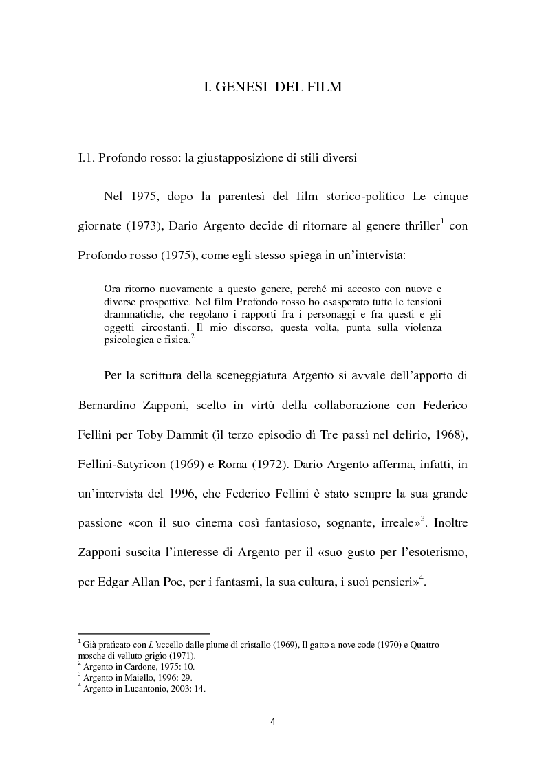 Anteprima della tesi: L'accoglienza critica italiana a "Profondo Rosso" (1975) di Dario Argento, Pagina 4