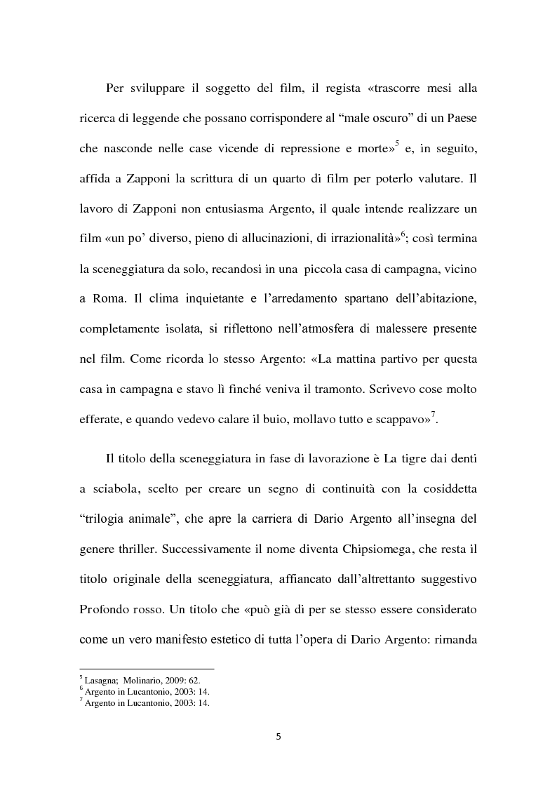 Anteprima della tesi: L'accoglienza critica italiana a "Profondo Rosso" (1975) di Dario Argento, Pagina 5