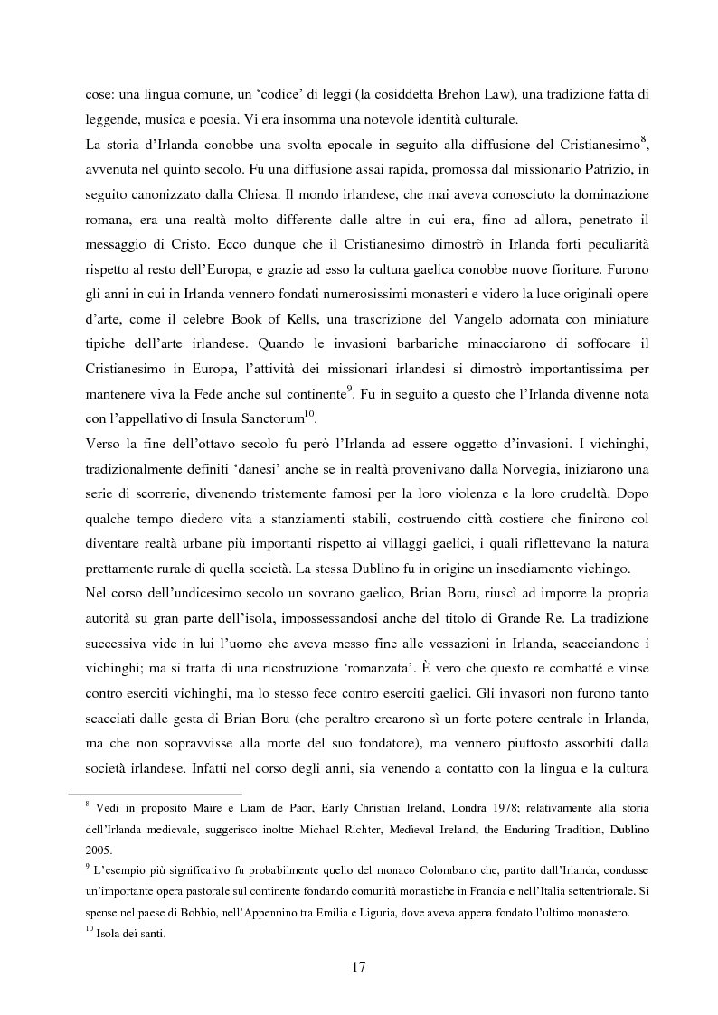 Anteprima della tesi: Cattolicesimo e nazionalismo nell’Irlanda di fine Ottocento: la Chiesa e il movimento di Charles Stewart Parnell, Pagina 12