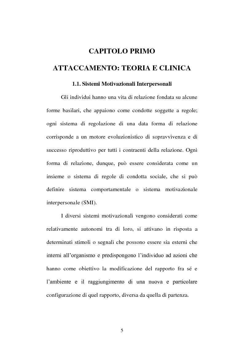 Anteprima della tesi: Attaccamento disorganizzato, modello Sé / Altro e hopelessness come predittori di psicopatologia, Pagina 4