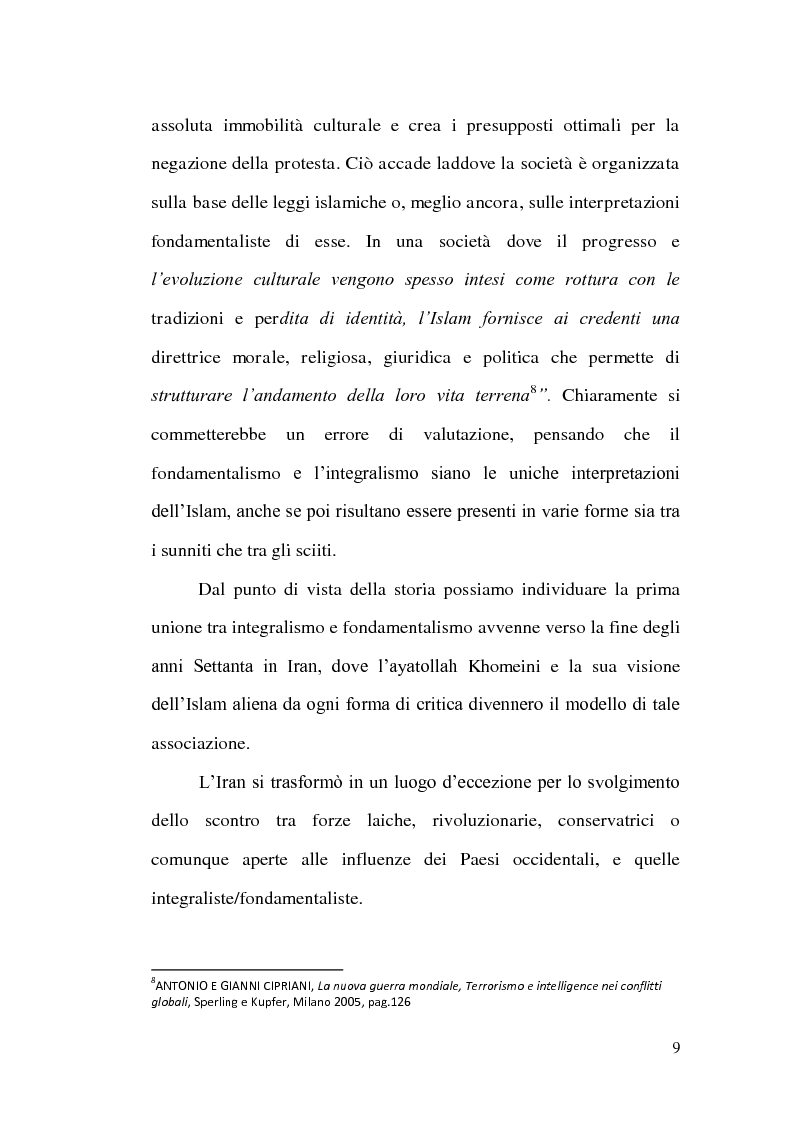 Anteprima della tesi: Il Fondamentalismo, Pagina 10