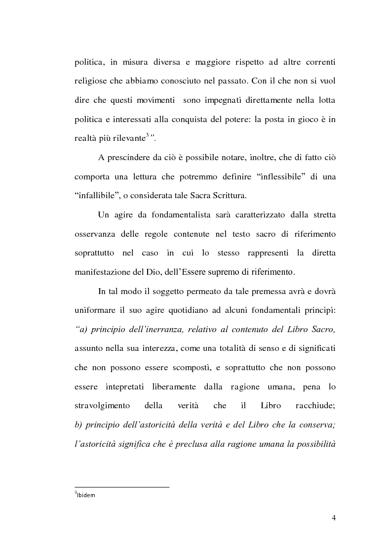 Anteprima della tesi: Il Fondamentalismo, Pagina 5