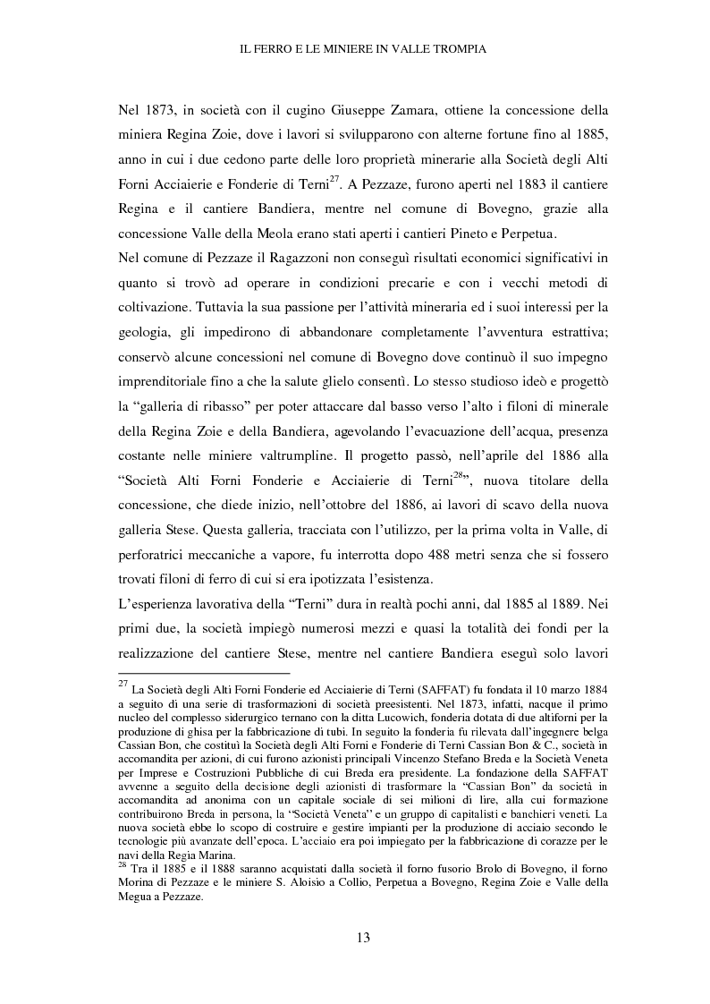 Anteprima della tesi: Carte di Miniera. Inventario dell'archivio della Miniera Fratelli Marzoli & C. di Pezzaze (Brescia), Pagina 11