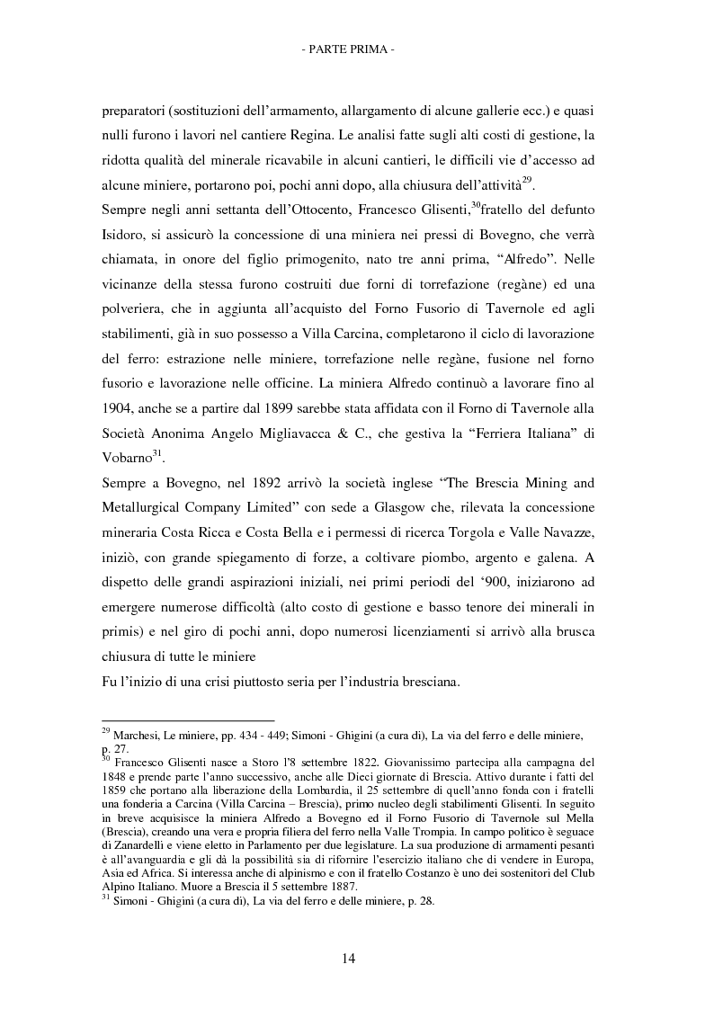 Anteprima della tesi: Carte di Miniera. Inventario dell'archivio della Miniera Fratelli Marzoli & C. di Pezzaze (Brescia), Pagina 12