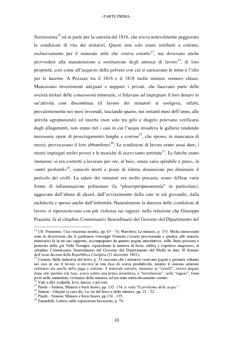 Anteprima della tesi: Carte di Miniera. Inventario dell'archivio della Miniera Fratelli Marzoli & C. di Pezzaze (Brescia), Pagina 8