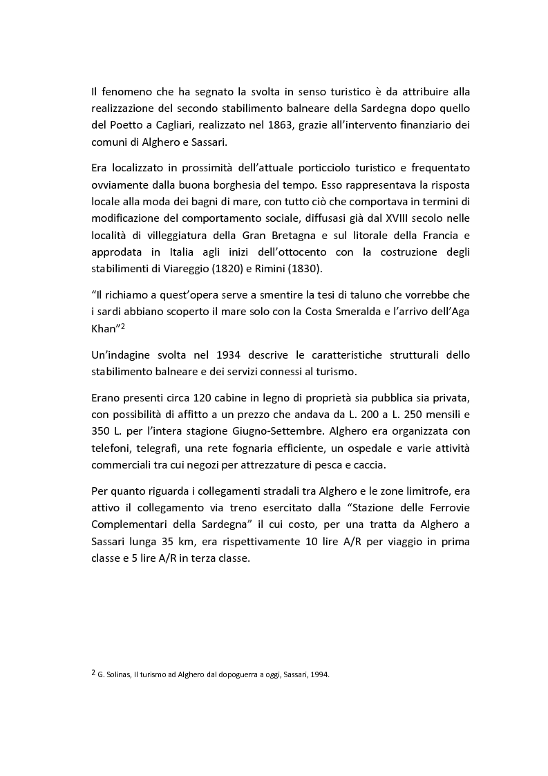 Anteprima della tesi: Aziende di servizio al turismo d'élite in Alghero, Pagina 6