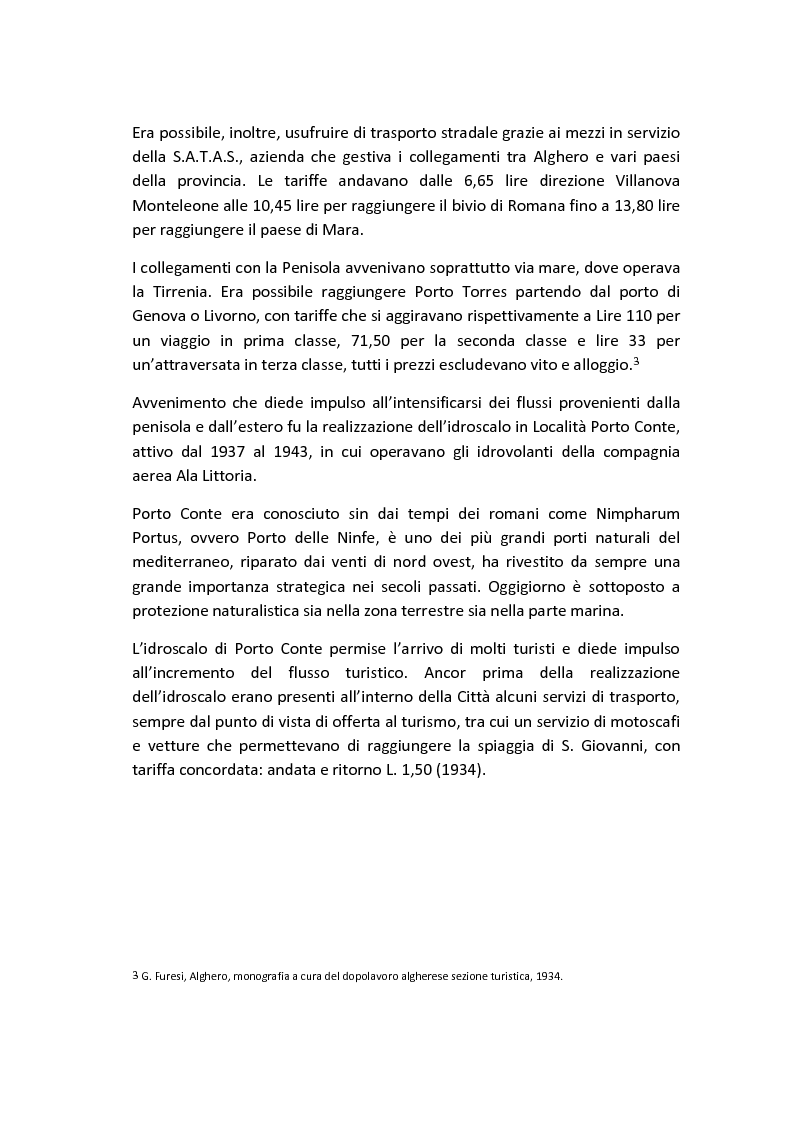 Anteprima della tesi: Aziende di servizio al turismo d'élite in Alghero, Pagina 7