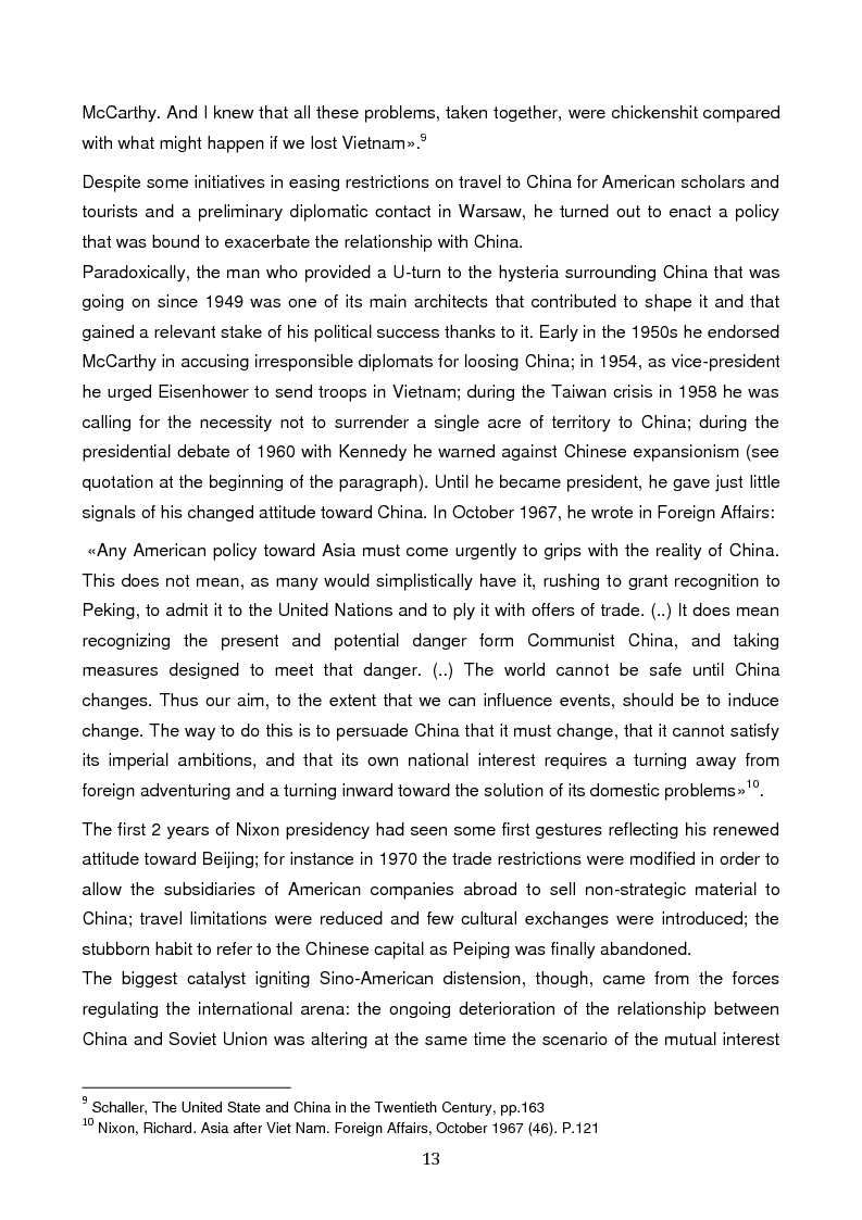 Anteprima della tesi: Minding the gap: the American Public Diplomacy in the engagement of China, Pagina 12