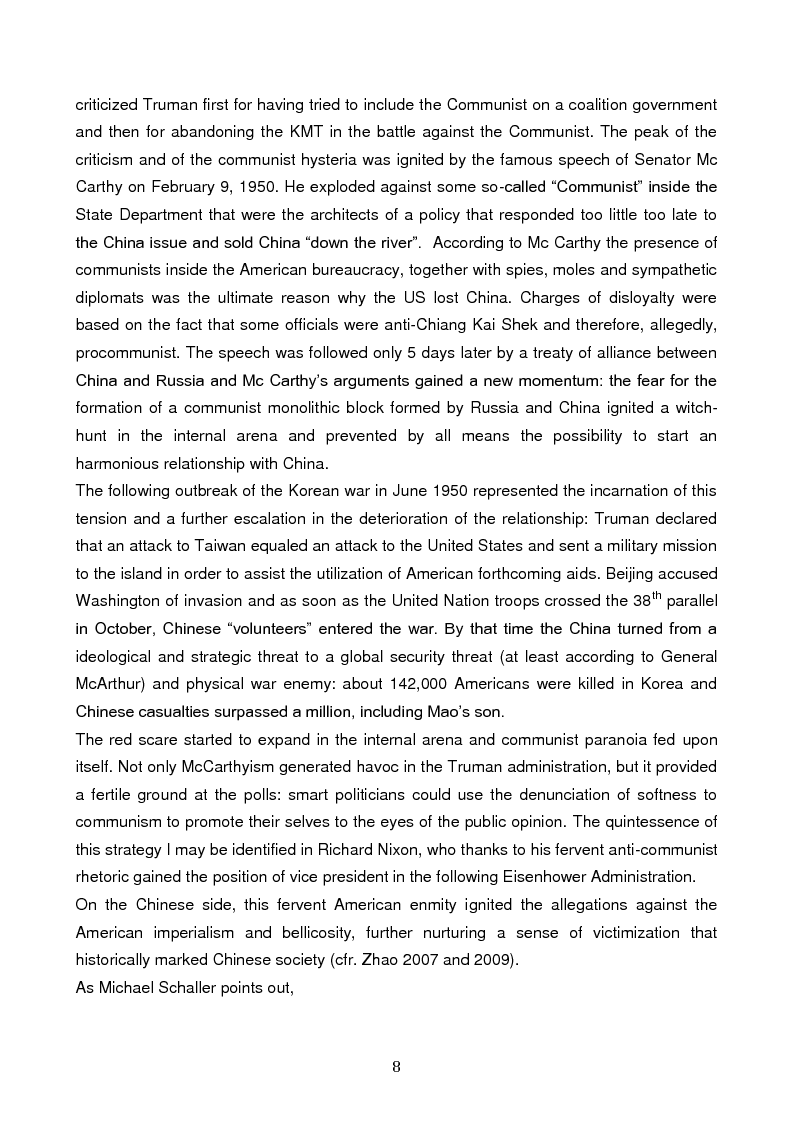 Anteprima della tesi: Minding the gap: the American Public Diplomacy in the engagement of China, Pagina 7