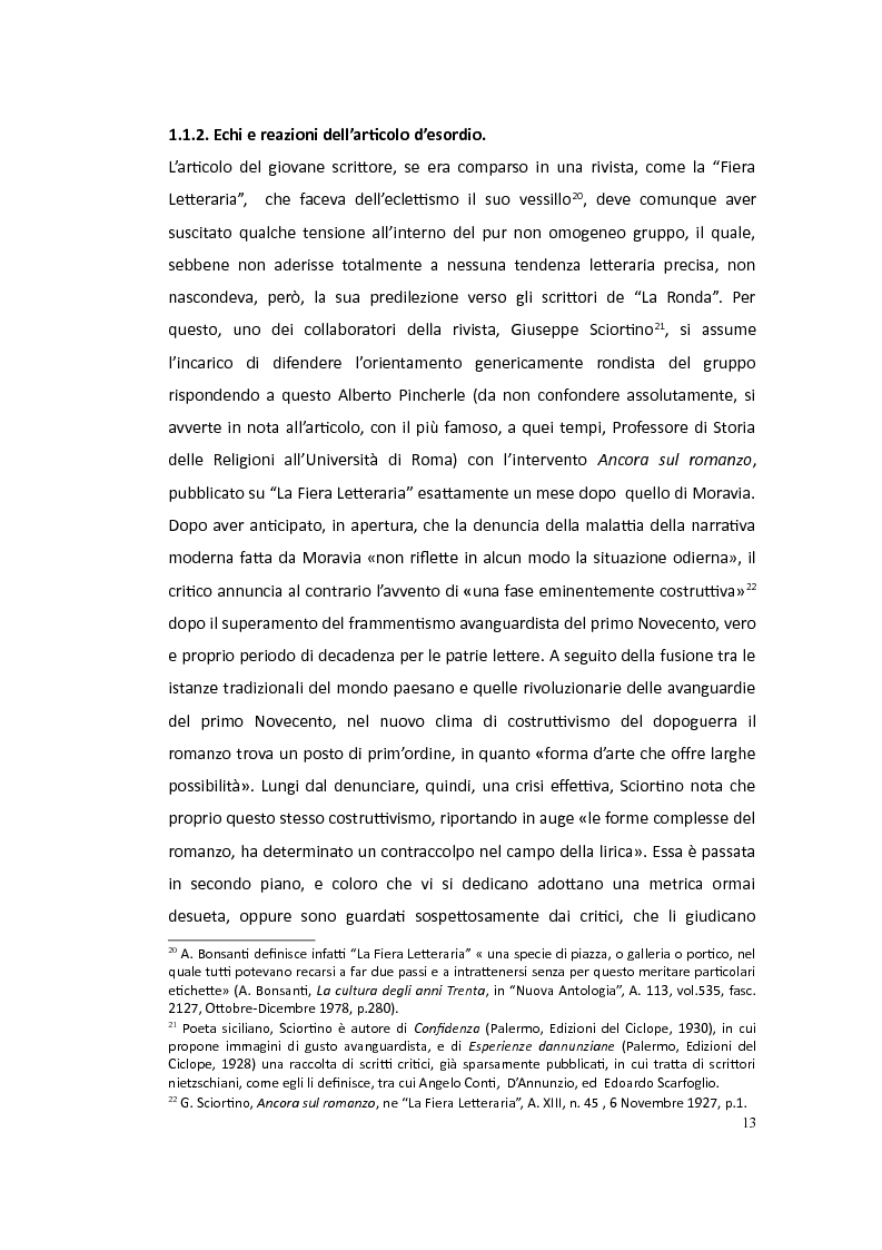 Anteprima della tesi: Moravia saggista in articoli noti o sconosciuti: 1927-1945, Pagina 10