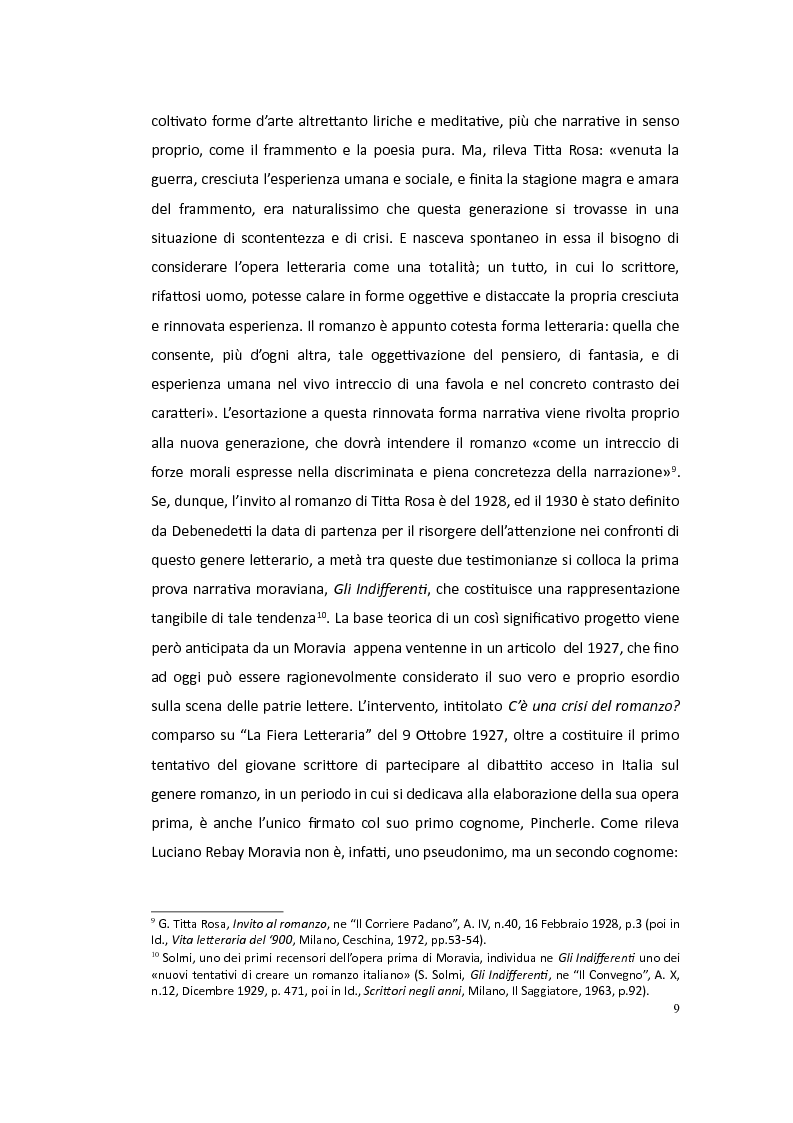 Anteprima della tesi: Moravia saggista in articoli noti o sconosciuti: 1927-1945, Pagina 6
