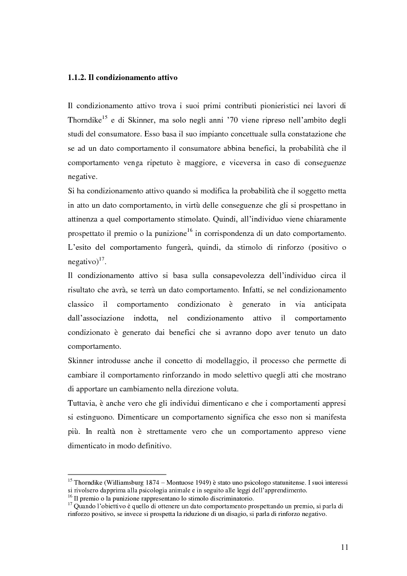 Anteprima della tesi: Il marketing emozionale: l'importanza del fattore emotivo nella decisione del consumatore., Pagina 12