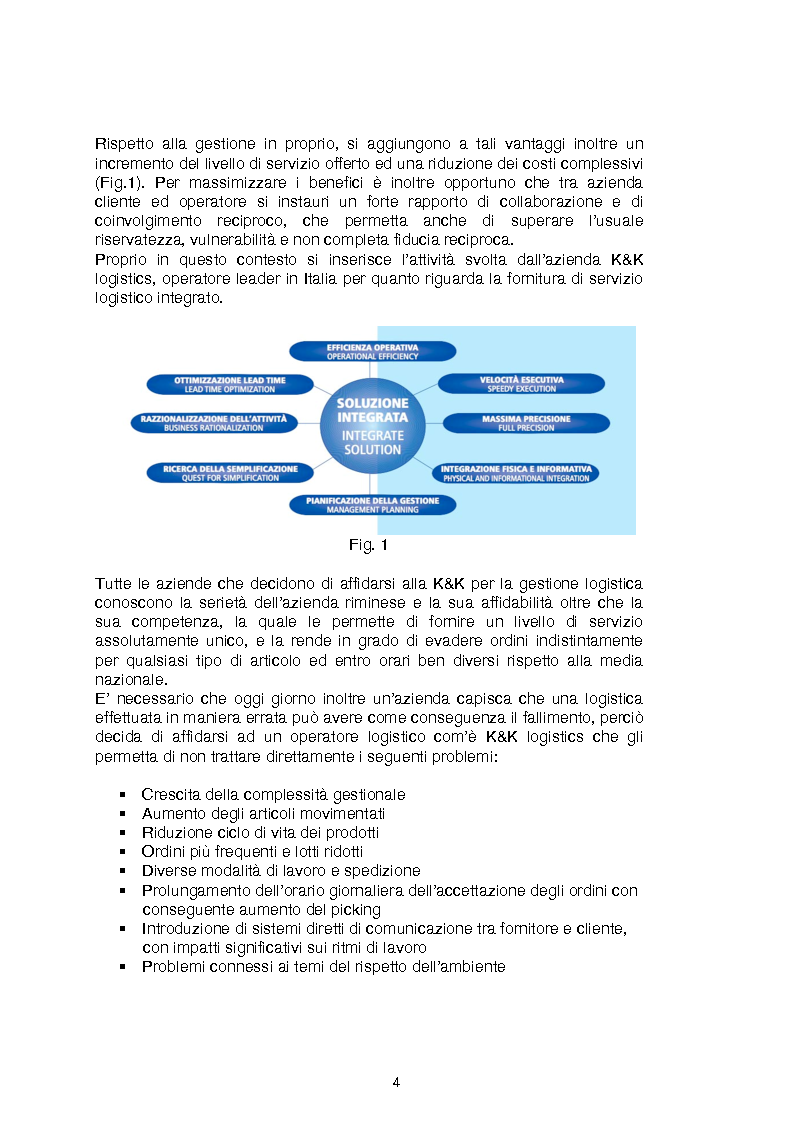 Anteprima della tesi: Studio e analisi dei sistemi di picking: il caso K&K logistics - PARTE A, Pagina 3