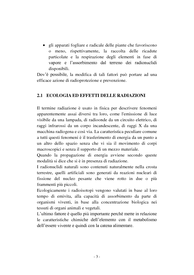 Anteprima della tesi: Ruolo dei polifenoli nell'assorbimento del Cesio-137 nelle piante, Pagina 4