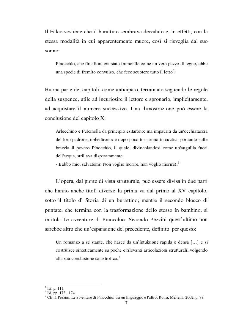Anteprima della tesi: Le avventure di Pinocchio. Letture e suggestioni, Pagina 6
