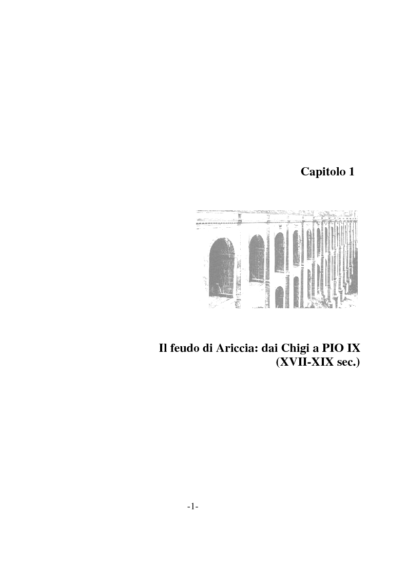 Anteprima della tesi: Il Ponte Monumentale di Ariccia (Storia, costruzione e statica), Pagina 3