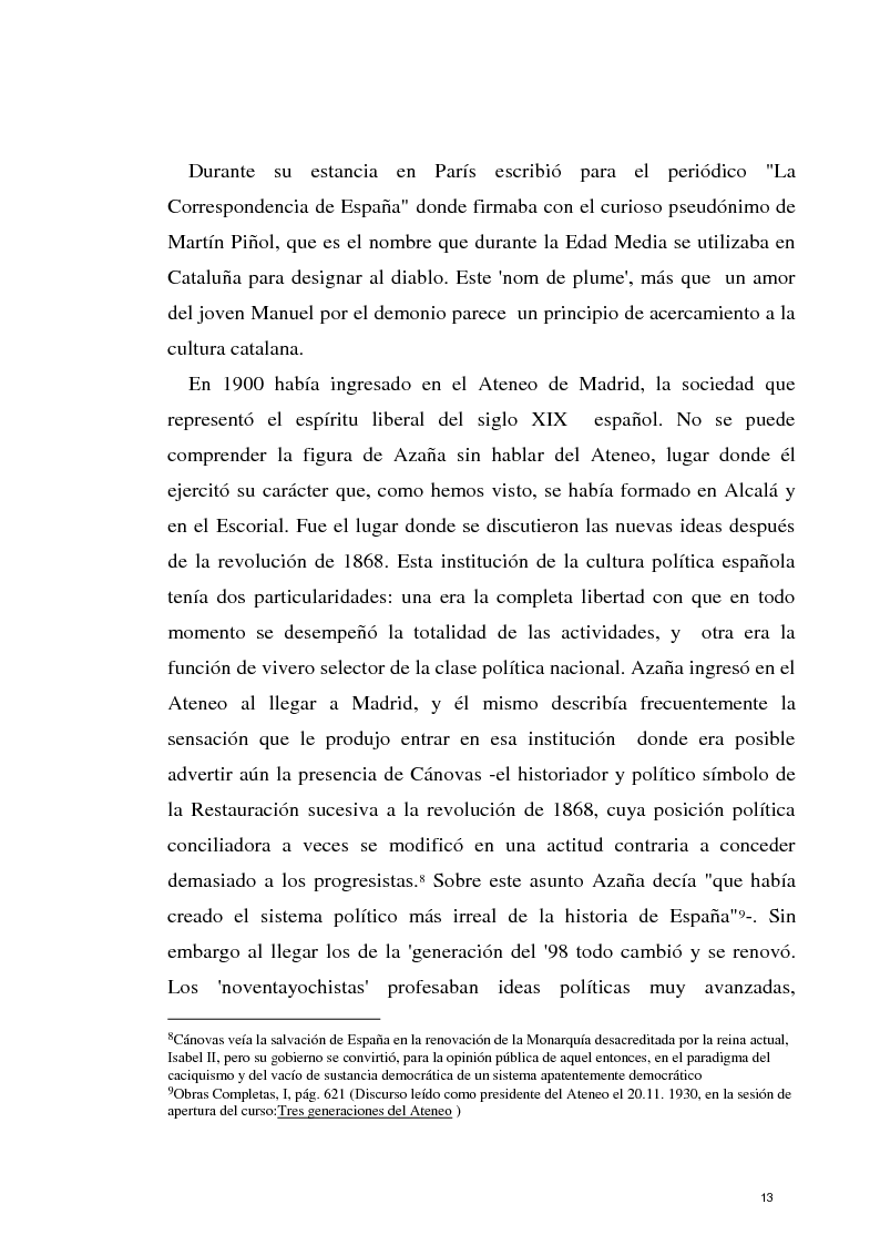 Anteprima della tesi: La razon olvidada - Los discursos políticos de Manuel Azaña, Pagina 14