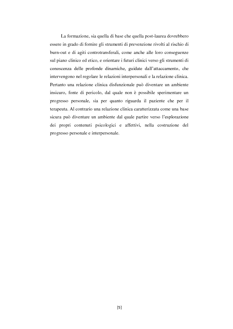 Anteprima della tesi: Attaccamento e Mentalizzazione nella Relazione Terapeutica: I Dati della Ricerca Empirica, Pagina 6