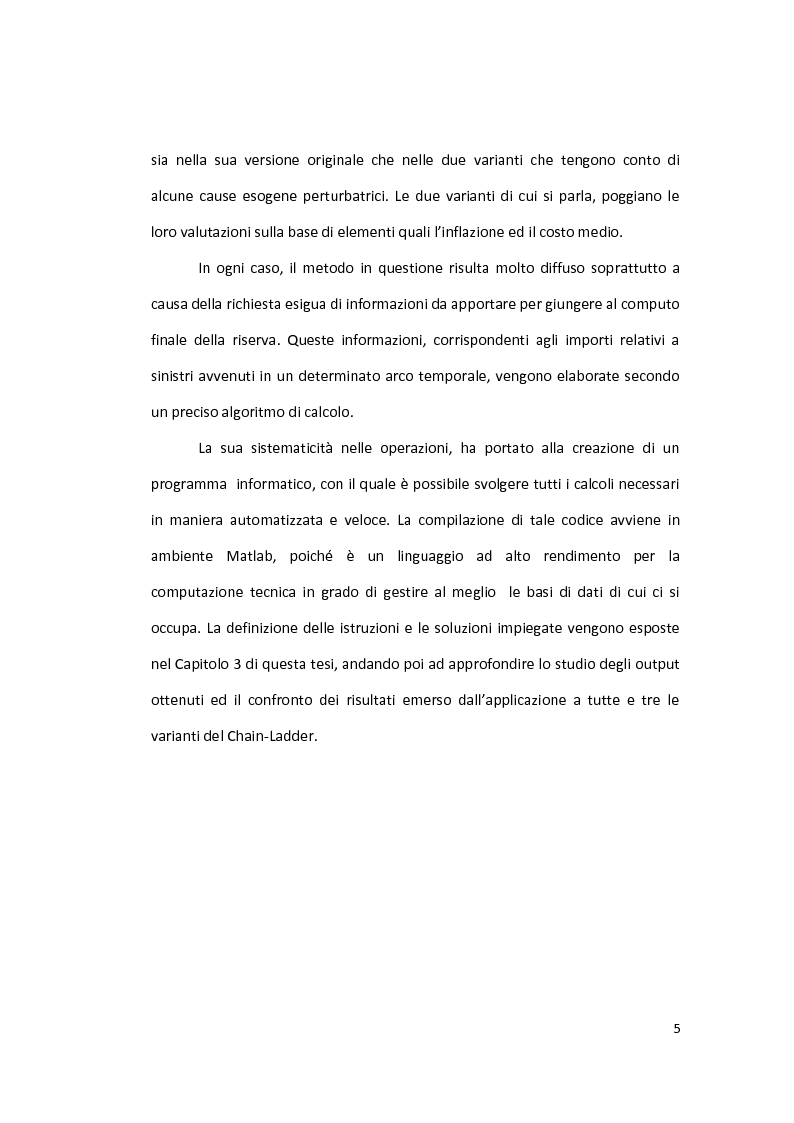 Anteprima della tesi: Metodi di valutazione per la stima della riserva sinistri, Pagina 4