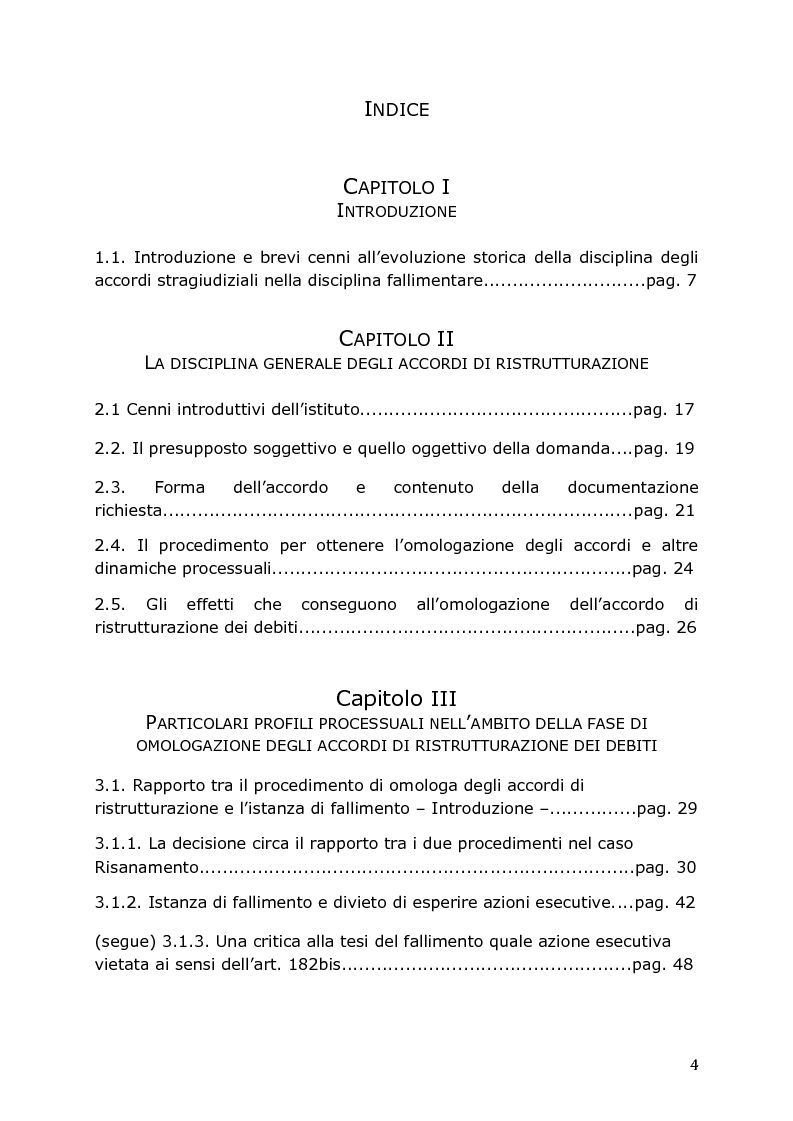 Gli accordi di ristrutturazione ex art. 182bis della legge fallimentare come strumento ostativo Gli accordi di ristrutturazione ex art. 182bis della legge fallimentare come strumento ostativo