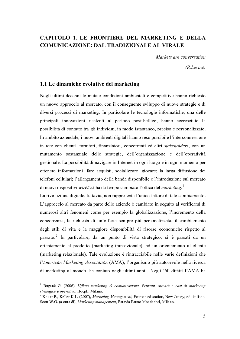 Anteprima della tesi: Le nuove frontiere della comunicazione on-line: unconventional advertising e advergaming. Il caso Sammontana, Pagina 6