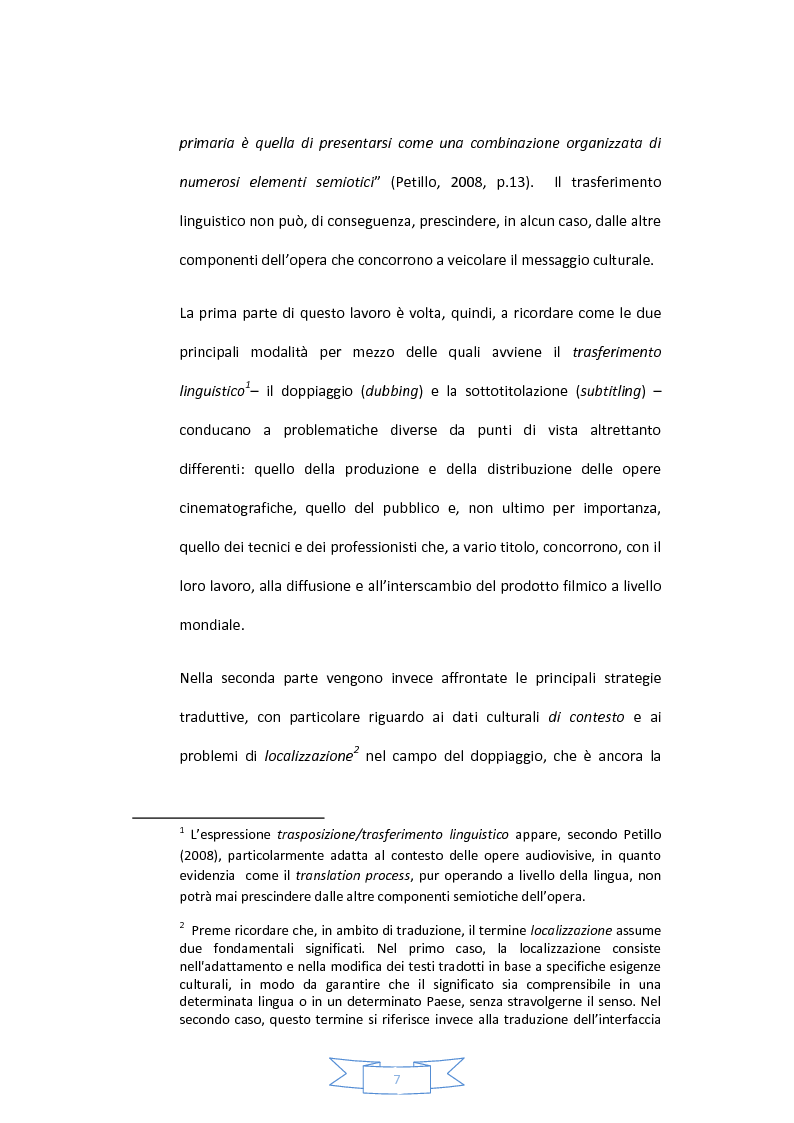 Anteprima della tesi: Tradurre per il cinema: standard accuratezza e target audience. Un'analisi comparativa attraverso la filmografia di Woody Allen., Pagina 4