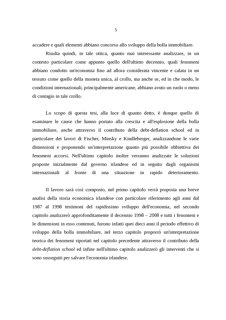 Anteprima della tesi: La crisi irlandese. Cause ed effetti della bolla immobiliare, Pagina 3