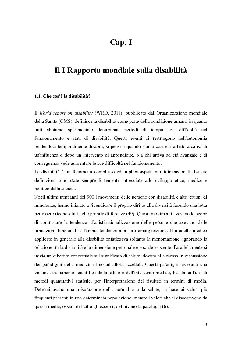 Anteprima della tesi: Disabilità e intervento sociale: nuovi approcci internazionali, Pagina 4