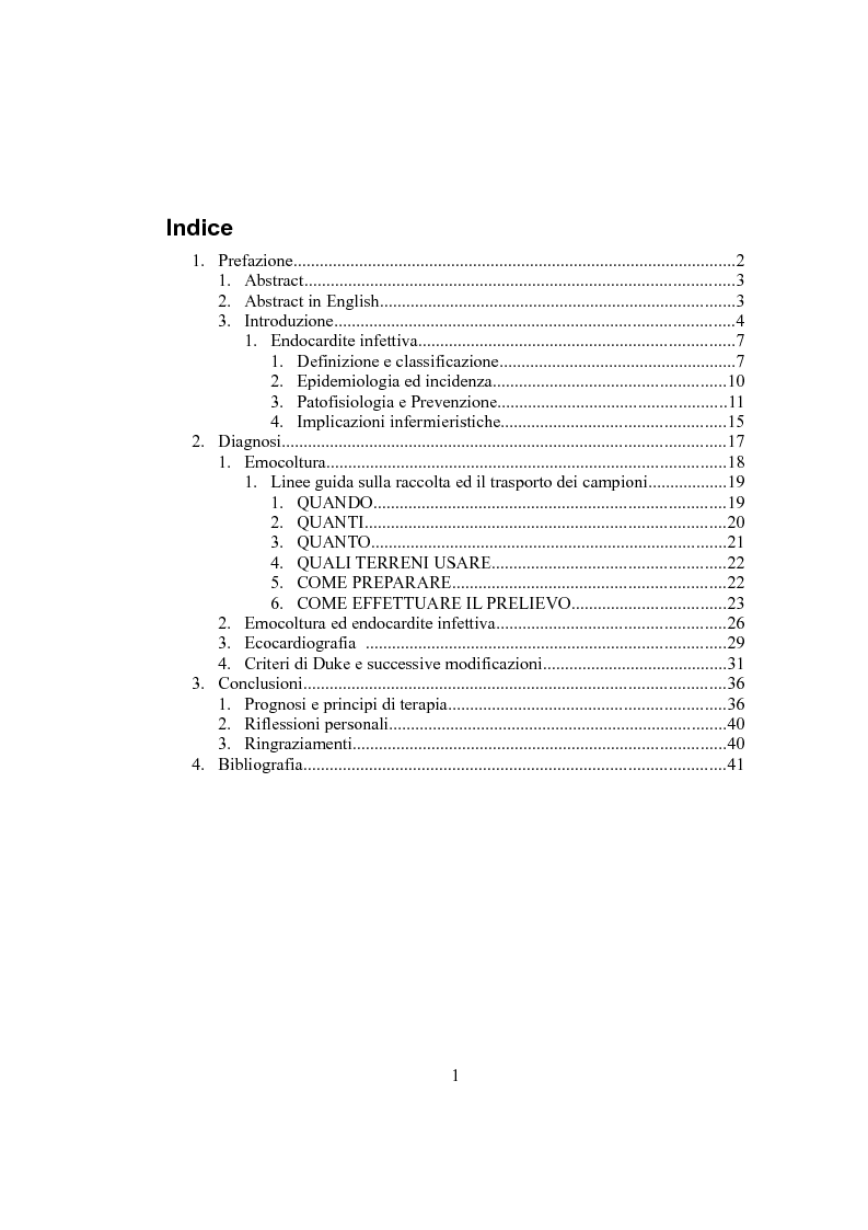 Indice della tesi: Aspetti diagnostici delle endocarditi infettive.
, Pagina 1