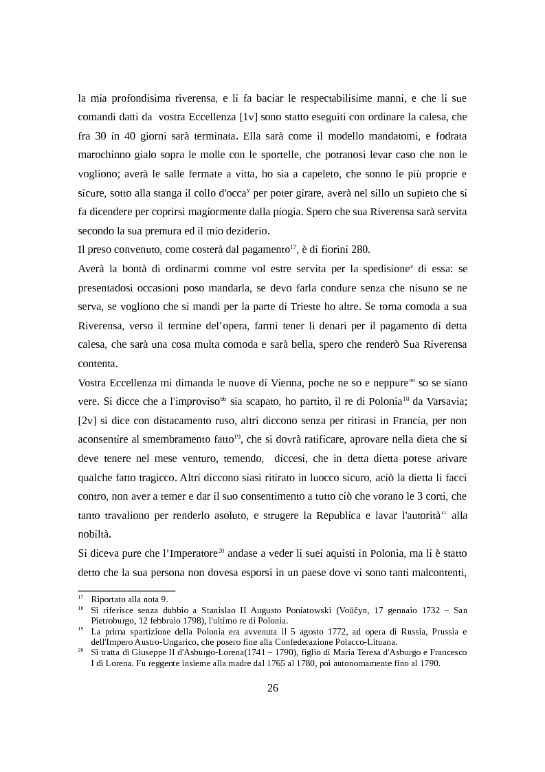 Estratto dalla tesi: Un epistolario settecentesco. Lettere di Antonio Douret al conte Rodolfo Varano da Camerino. (Vienna - Ferrara, 1772 - 1791)