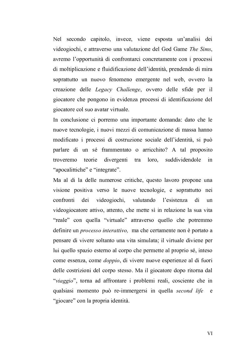 Anteprima della tesi: The Sims Legacy. Le trasformazioni dell'identità nell'epoca contemporanea., Pagina 7