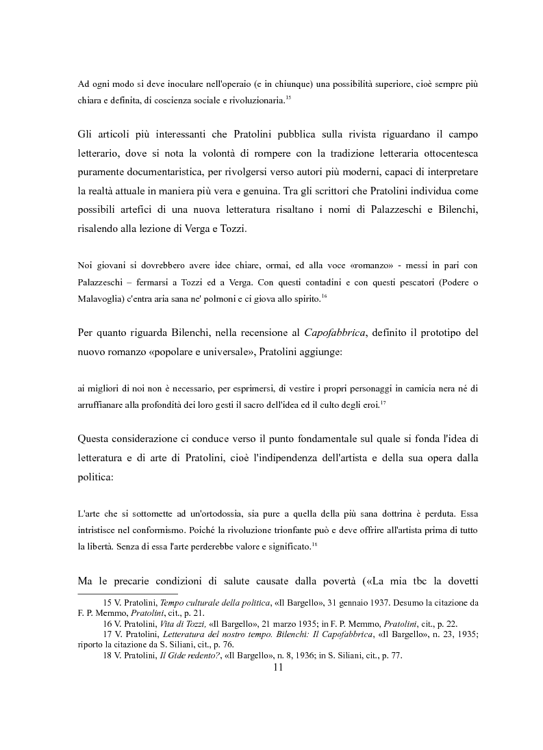 Anteprima della tesi: Vasco Pratolini e il cinema. Quattro casi di adattamento, Pagina 9