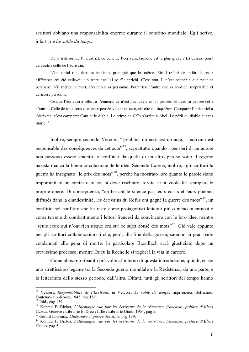 Anteprima della tesi: Vercors: le diverse forme della Resistenza attraverso una lettura dei romanzi, Pagina 7