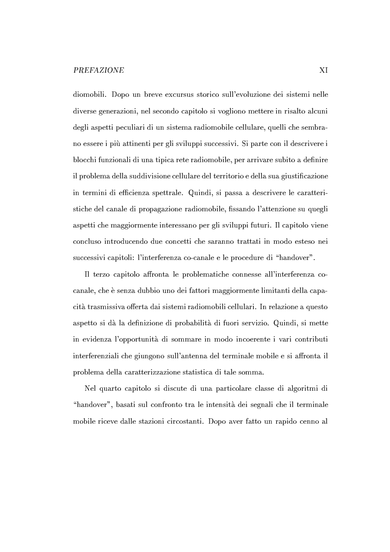 Anteprima della tesi: Caratterizzazione della probabilità di fuori servizio in una rete radiomobile cellulare, Pagina 3