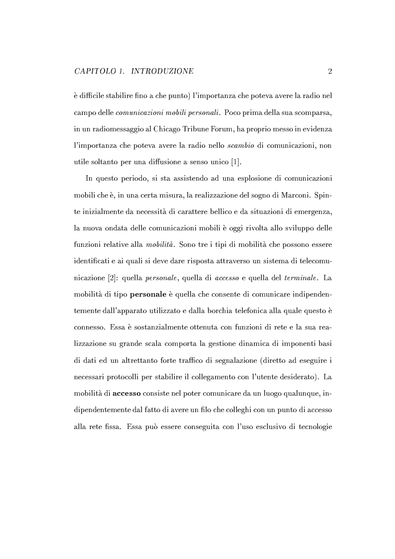 Anteprima della tesi: Caratterizzazione della probabilità di fuori servizio in una rete radiomobile cellulare, Pagina 6