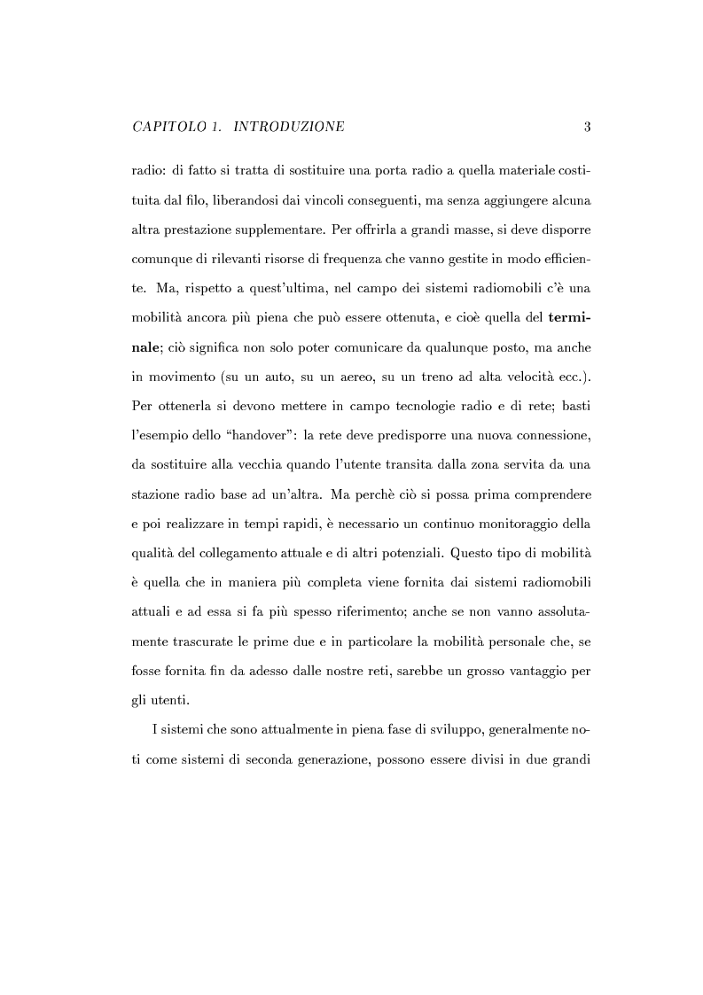 Anteprima della tesi: Caratterizzazione della probabilità di fuori servizio in una rete radiomobile cellulare, Pagina 7