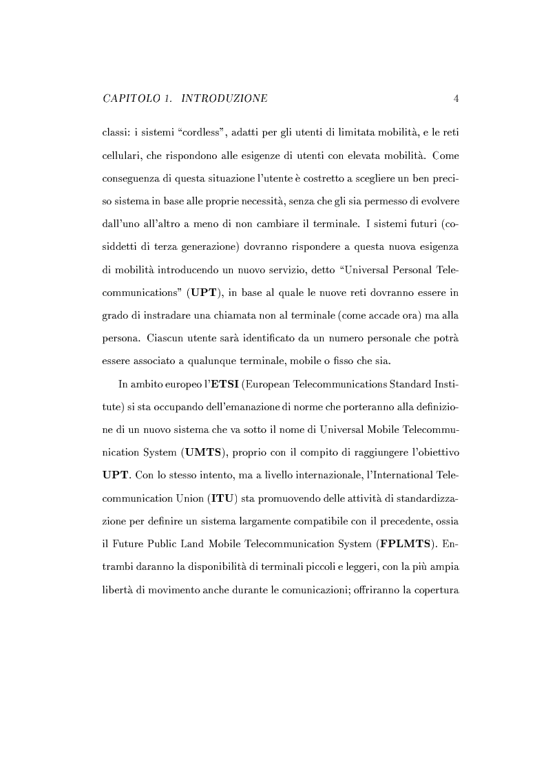 Anteprima della tesi: Caratterizzazione della probabilità di fuori servizio in una rete radiomobile cellulare, Pagina 8