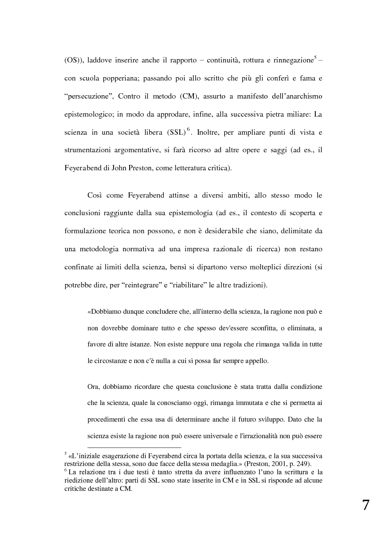 Anteprima della tesi: Paul K. Feyerabend: un teatro di ricerca, democrazia e umanitarismo, Pagina 4