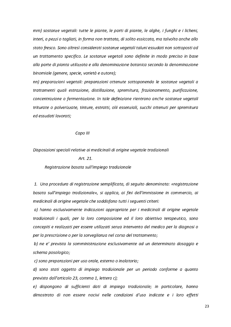 Estratto dalla tesi: Fitopreparazione in farmacia: allestimento, controllo di qualità e studio di stabilità