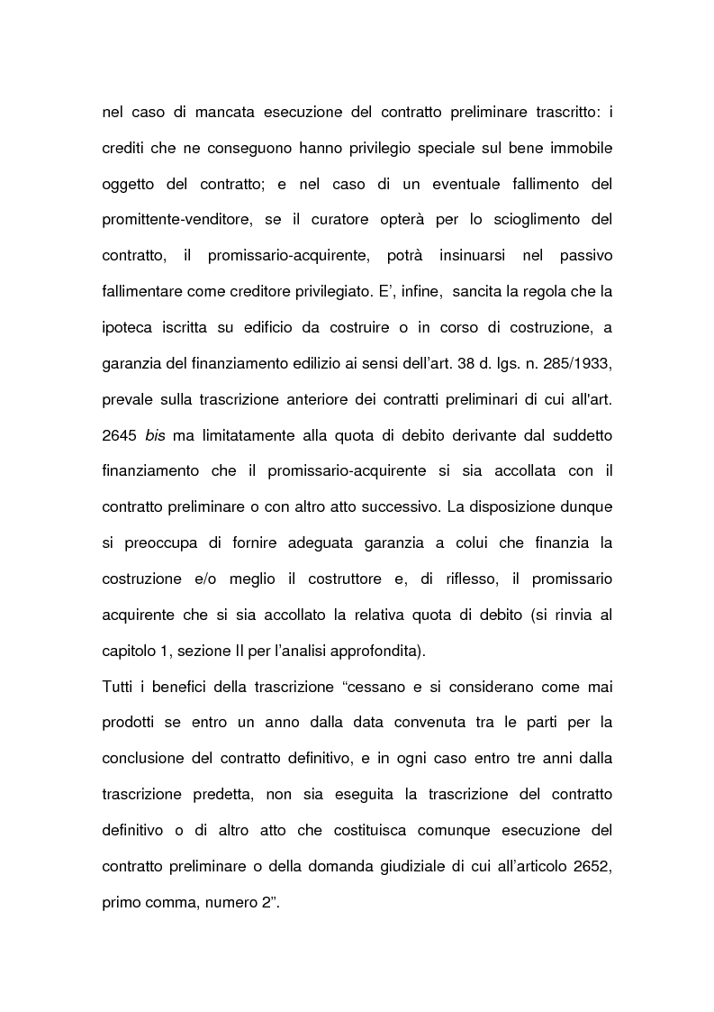 Anteprima della tesi: I contratti relativi ad edifici in corso di costruzione: preliminare di vendita, vendita di cosa futura, appalto, Pagina 10
