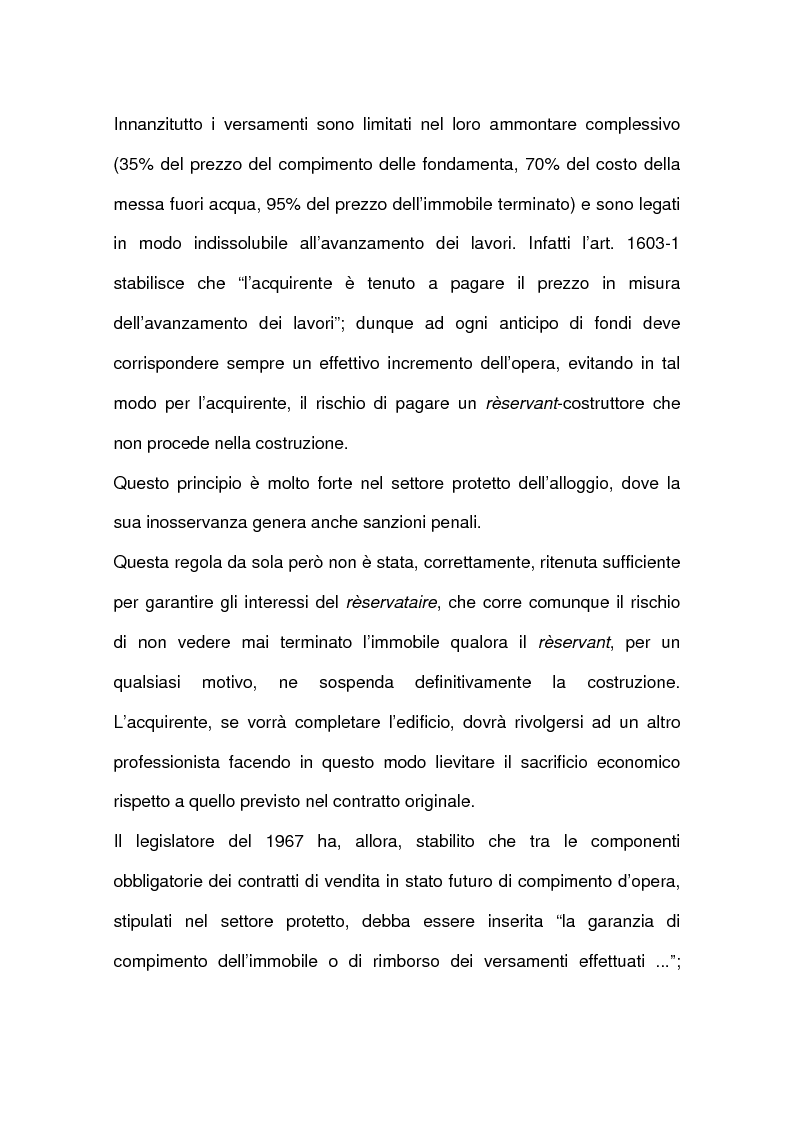 Anteprima della tesi: I contratti relativi ad edifici in corso di costruzione: preliminare di vendita, vendita di cosa futura, appalto, Pagina 4