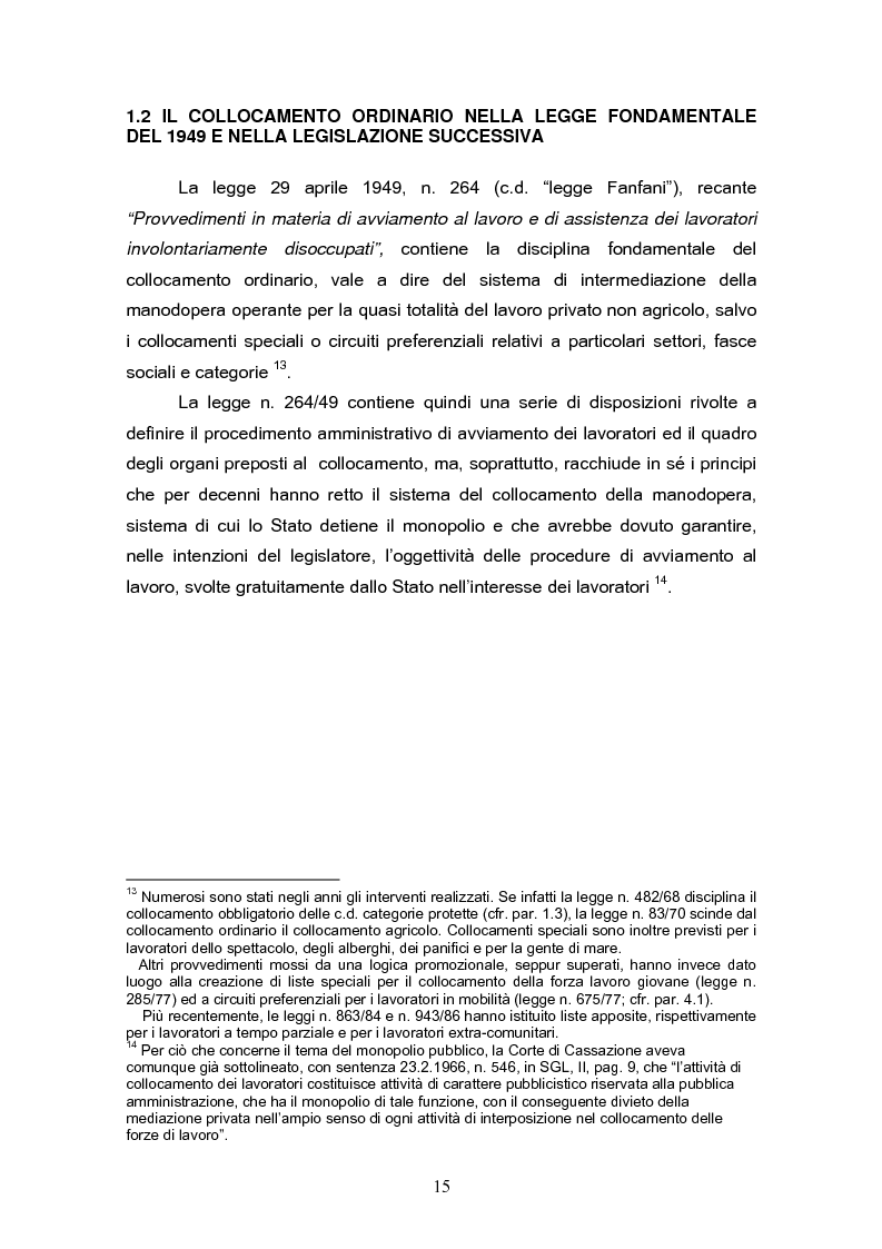 Anteprima della tesi: Il reinserimento lavorativo dei soggetti in stato di disagio sociale, Pagina 11