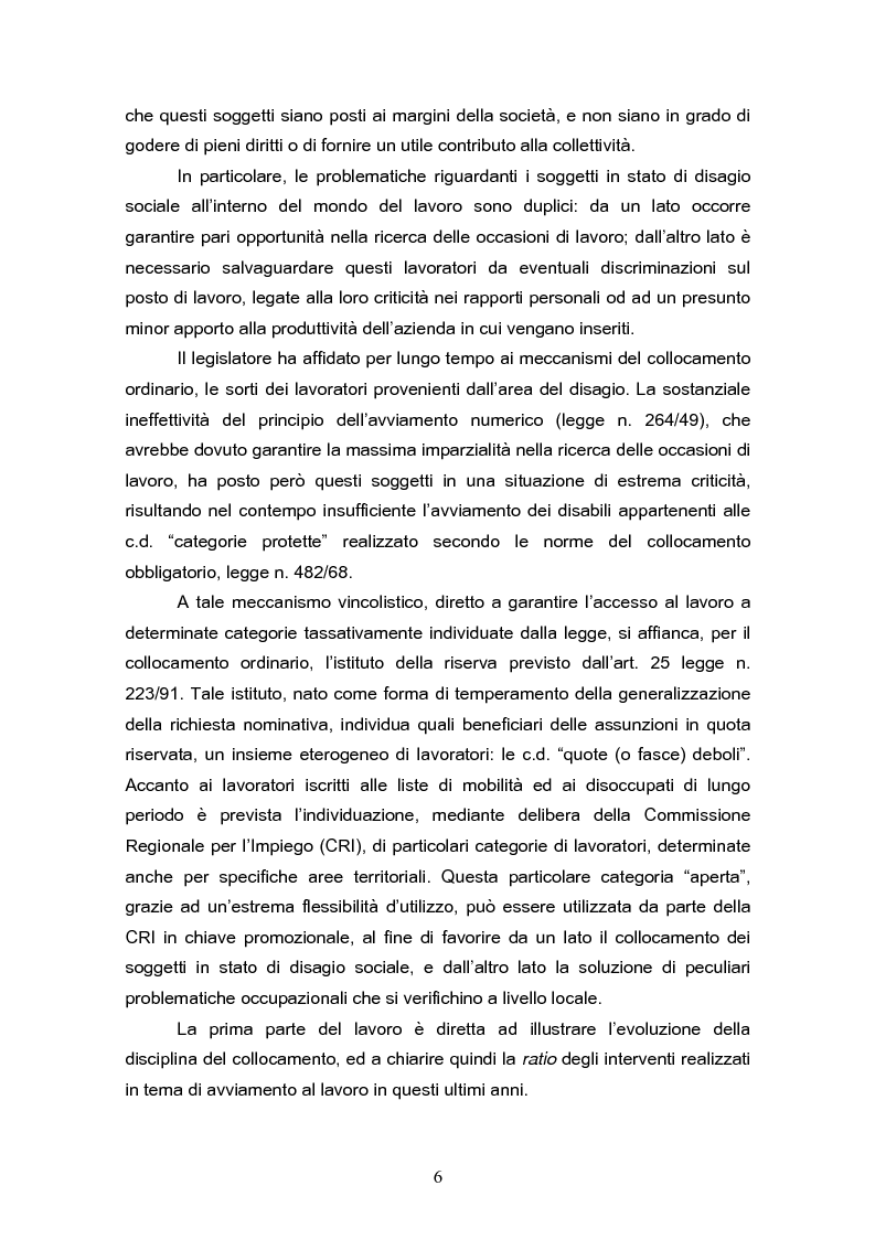 Anteprima della tesi: Il reinserimento lavorativo dei soggetti in stato di disagio sociale, Pagina 2