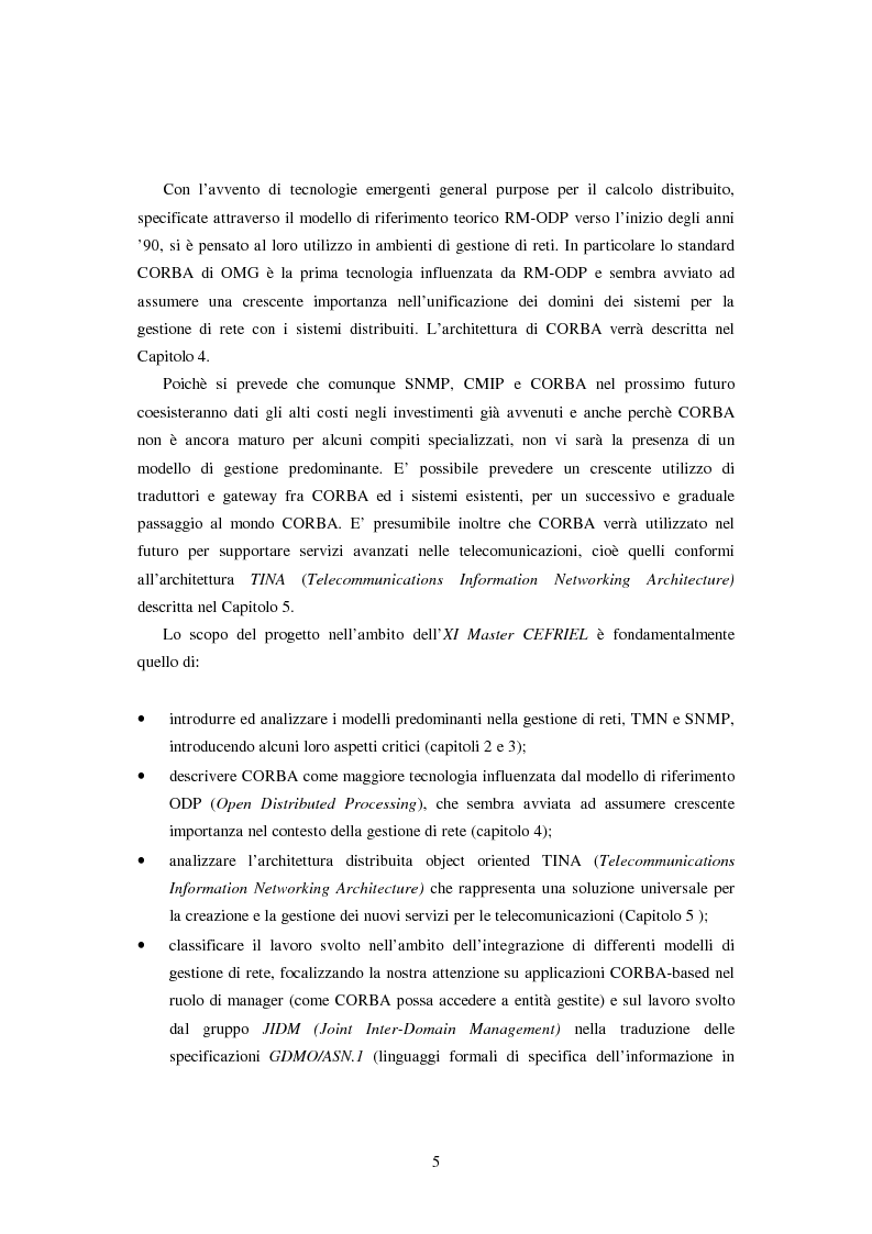 Anteprima della tesi: Gestione da manager Corba di agenti Cmip e Snmp, Pagina 2