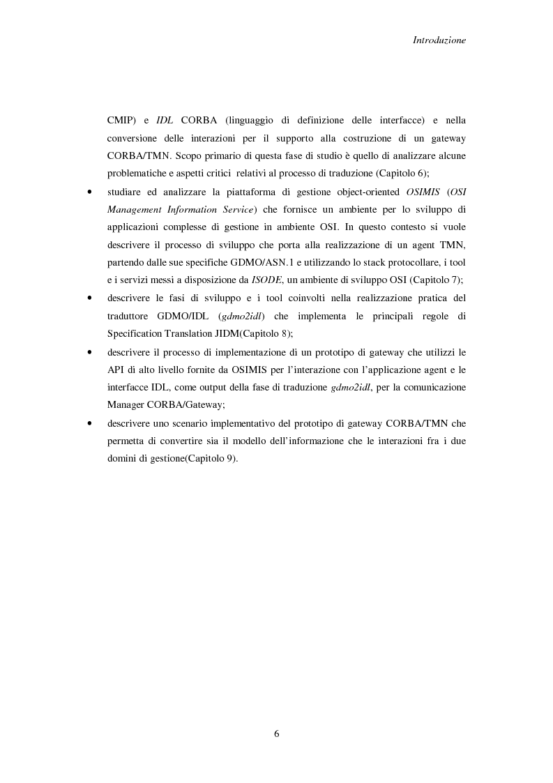 Anteprima della tesi: Gestione da manager Corba di agenti Cmip e Snmp, Pagina 3