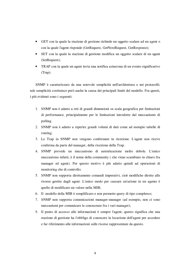 Anteprima della tesi: Gestione da manager Corba di agenti Cmip e Snmp, Pagina 6