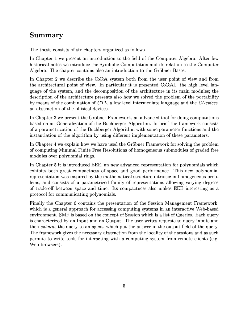 Anteprima della tesi: The Design of the CoCoA 3 System, Pagina 2