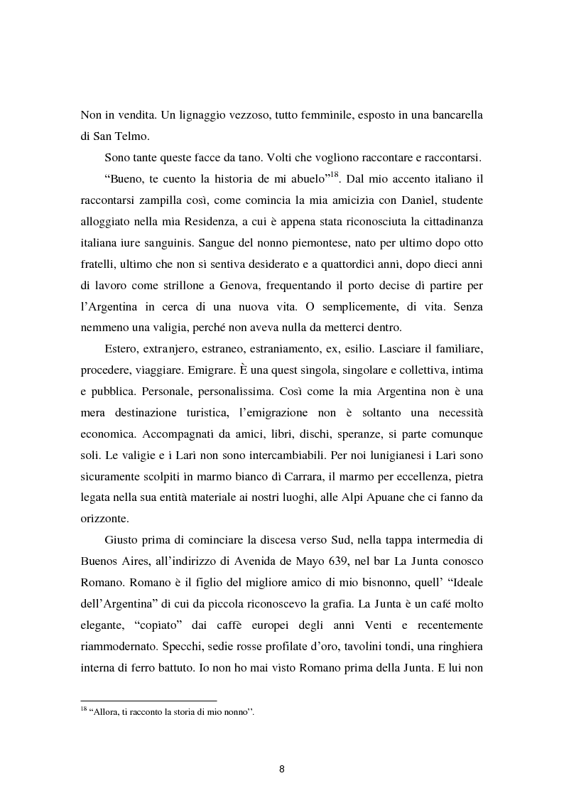 Anteprima della tesi: Dalle Apuane alle Ande: viaggio tra gli aullesi d’Argentina, Pagina 7
