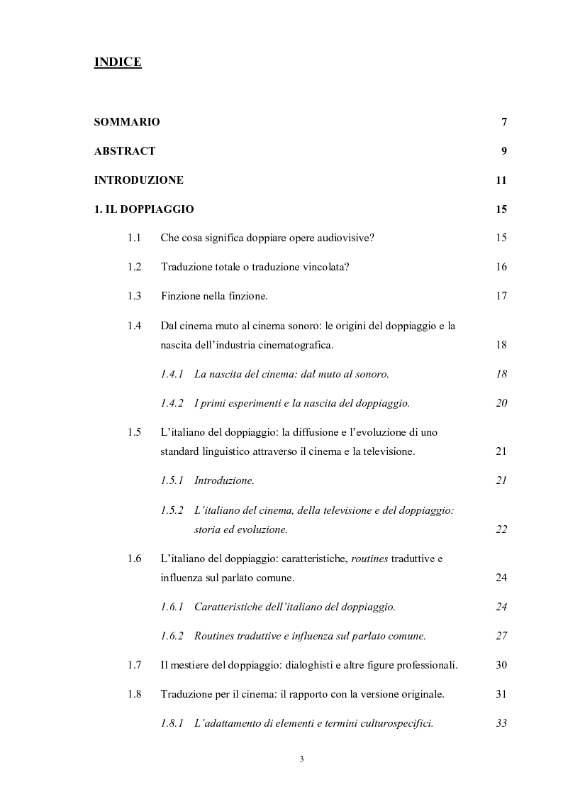 Indice della tesi: La trasposizione linguistica e culturale attraverso prodotti audiovisivi - Doppiaggio e critica sociale in un'opera postmoderna: I Simpson., Pagina 1
