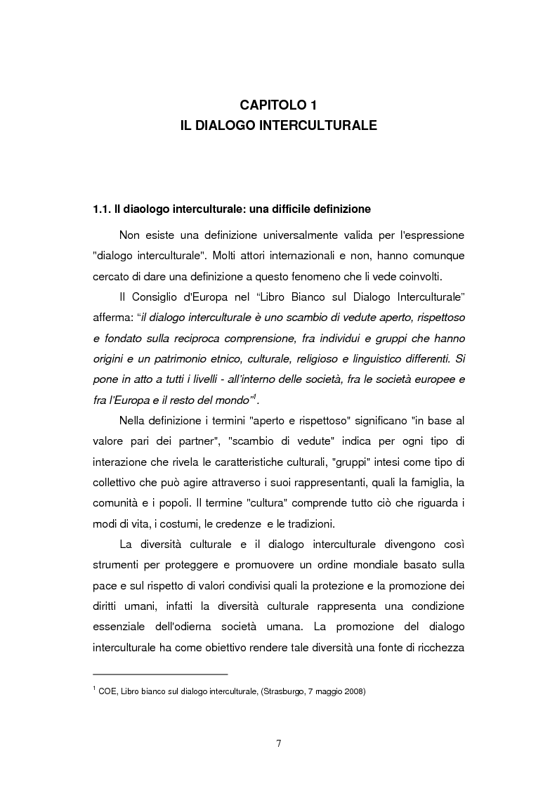 Anteprima della tesi: L'Europa del dialogo interculturale: evoluzione, attori e prospettive, Pagina 4